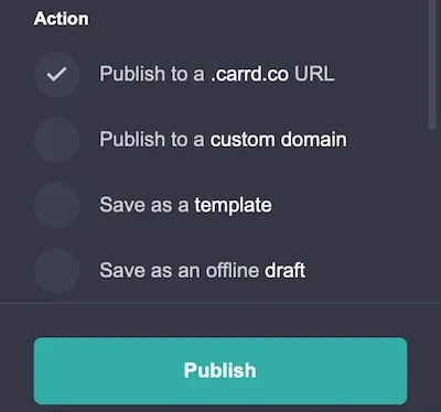 Publish Your Carrd Website Publish Your Carrd Website