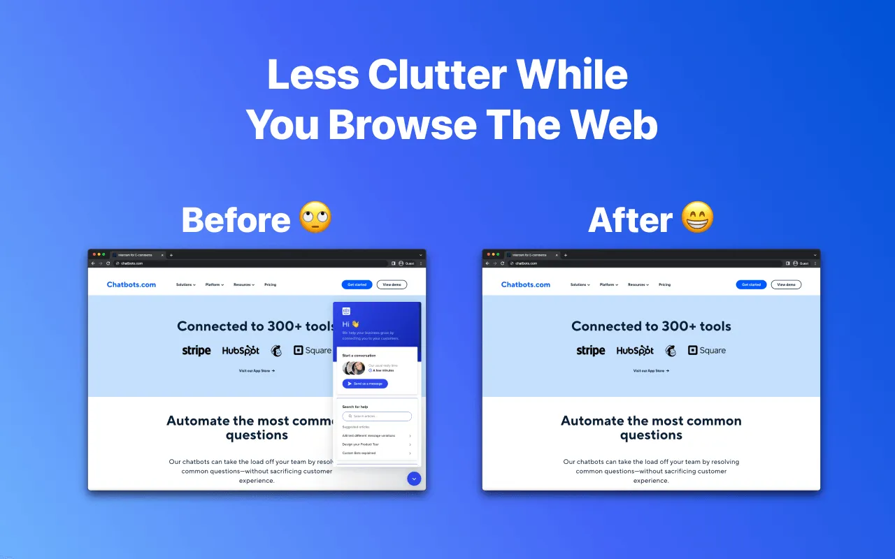 How to Hide Website Chatbot Popups How to Hide Website Chatbot Popups